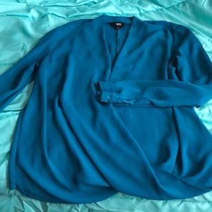 Blue, Long-Sleeve Work Shirt!